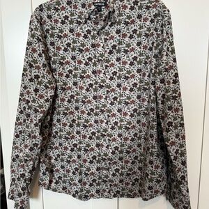 Express Multicolor Floral Shirt